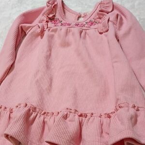 btween Baby Pink Ribbed Dress